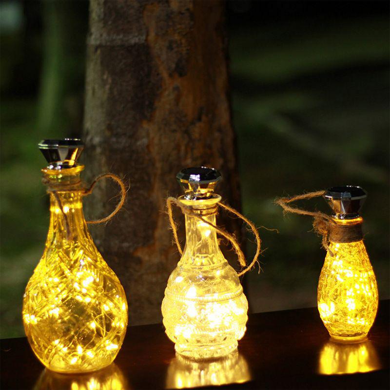 Decor Lighting Cork - ไฟสําหรับขวด 6X ไฟคอร์กกันน้ําโคมไฟพลังงานแสงอาทิตย์ขวดไวน์ตกแต่งสําหรับงานแต่งงาน Garden Holiday Gathering