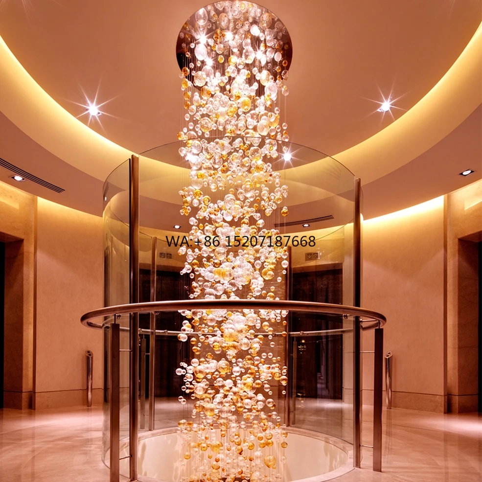 Home Decor Lighting Manufacturer - โคมไฟทรงกลมแบบโมเดิร์นคลาสสิก ดีไซน์ลูกบอลแก้วใส พร้อมไฟ LED