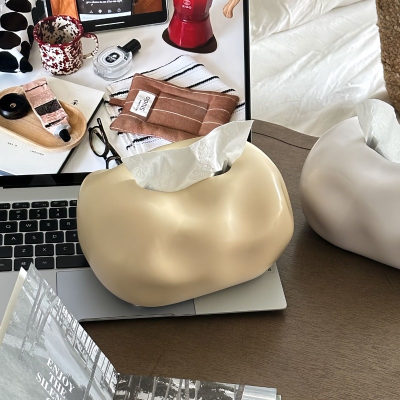 Home Decor Lighting Manufacturer - กล่องใส่กระดาษทิชชู กล่องกระดาษสไตล์เรียบหรูสำหรับห้องนั่งเล่น ดีไซน์เรียบง่ายแบบโบราณ กล่องกระดาษตั้งโต๊ะ ของตกแต่งบ้านเซรามิก
