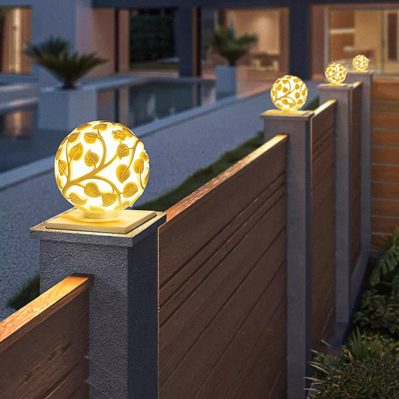 Garden Lighting Decor - ไฟเสาภายนอกอาคาร ไฟเสา LED พลังงานแสงอาทิตย์ ไฟที่ไม่ใช่พลังงานแสงอาทิตย์ ของตกแต่งสวนกลางแจ้ง