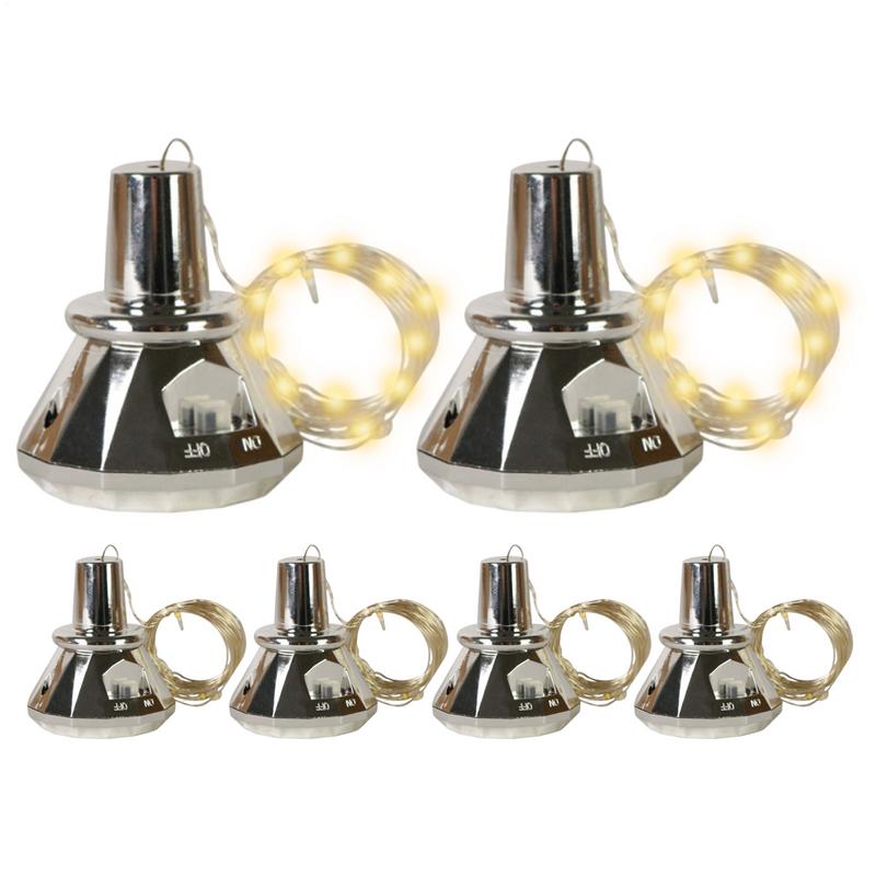 Decor Lighting Cork - ไฟขวดไวน์พร้อมจุก 6X ไฟจุกพลังงานแสงอาทิตย์สําหรับขวดไวน์กันน้ําตกแต่งงานแต่งงานสําหรับโต๊ะปาร์ตี้กลางแจ้ง