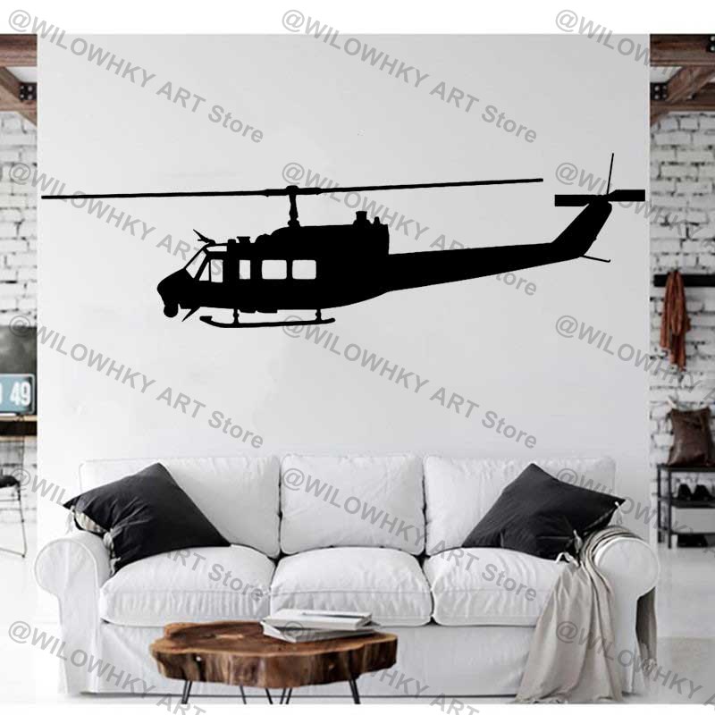 Lighting Mcqueen Bedroom Decor - สติกเกอร์ไวนิลติดผนังลายเครื่องบินเฮลิคอปเตอร์412สำหรับเป็นของขวัญสติกเกอร์รูปลอกติดผนัง hiasan mobil สำหรับห้องนอน