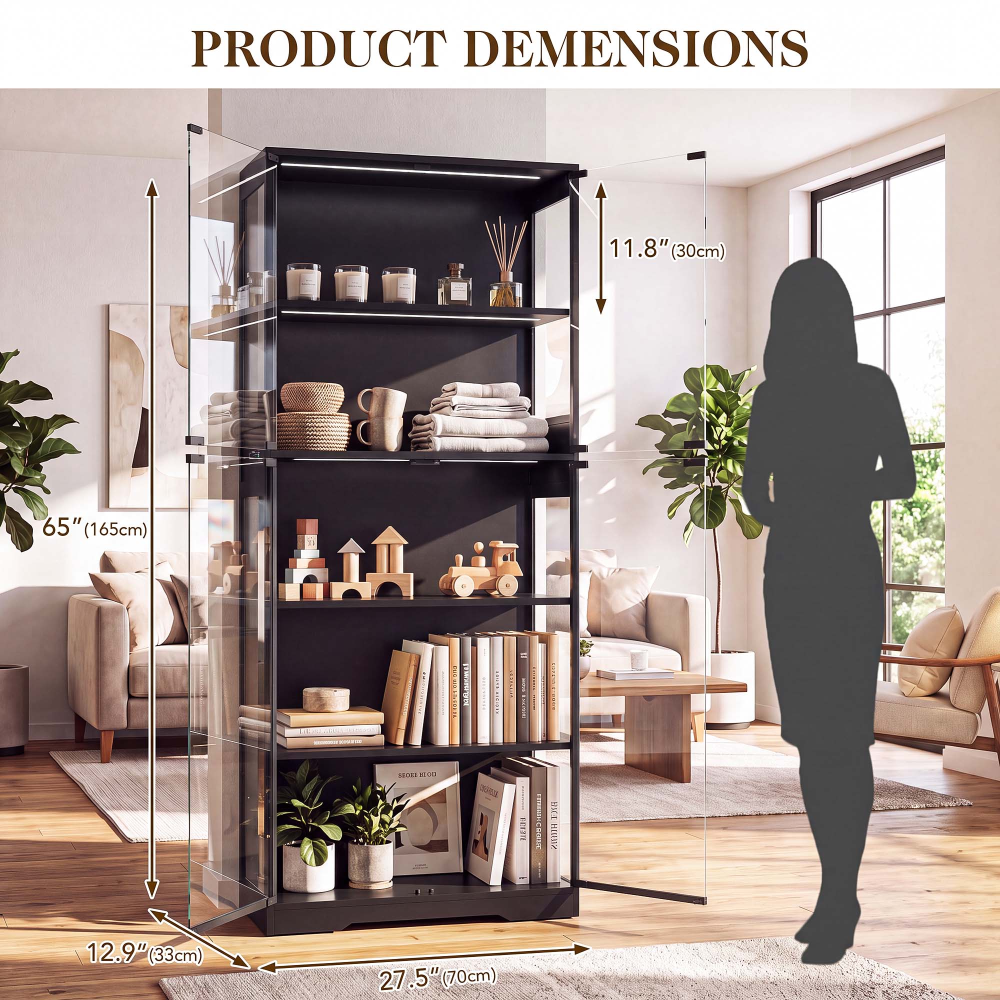 ตู้โชว์ 5 ชั้น TCGBKAF พร้อมปร - Lighting & Home Decor Studio บทวิจารณ์และราคา