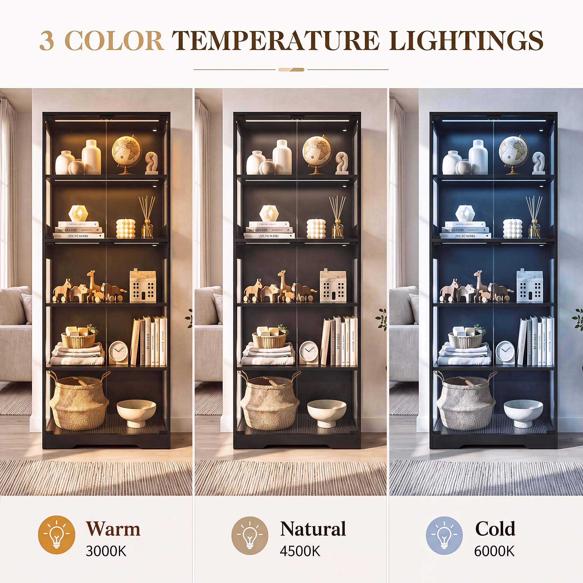 ตู้โชว์ 5 ชั้น TCGBKAF พร้อมปร - Lighting & Home Decor Studio บทวิจารณ์และราคา