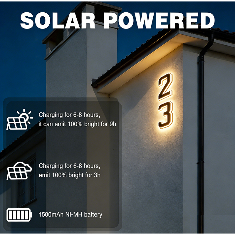 ป้ายเลขที่บ้านพลังงานแสงอาทิตย - Decor Lighting Address บทวิจารณ์และราคา