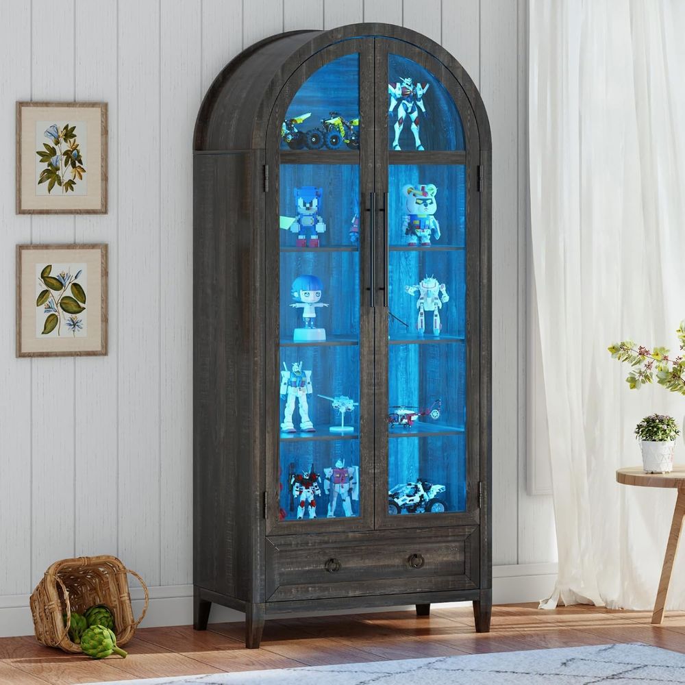 ตู้โชว์กระจกโค้ง 73 ช่อง 4 ชั้ - Lighting & Home Decor Studio บทวิจารณ์และราคา