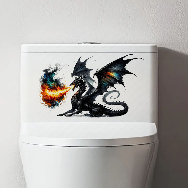 Fiery Majestic Dragon สติกเกอร - Lighting Mcqueen Bedroom Decor บทวิจารณ์และราคา