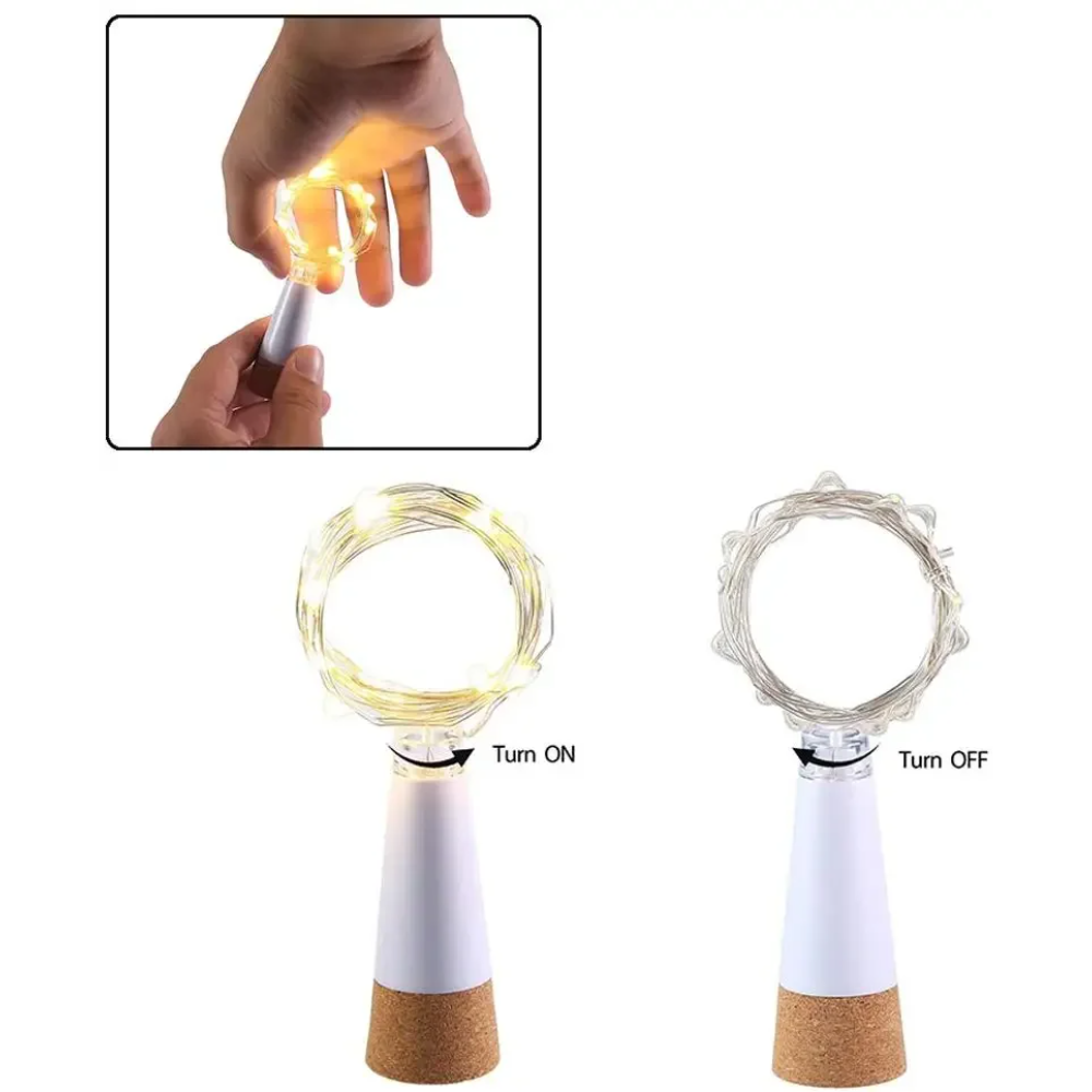 20 LEDs Cork ขวดไฟ Fairy USB ช - Decor Lighting Cork บทวิจารณ์และราคา