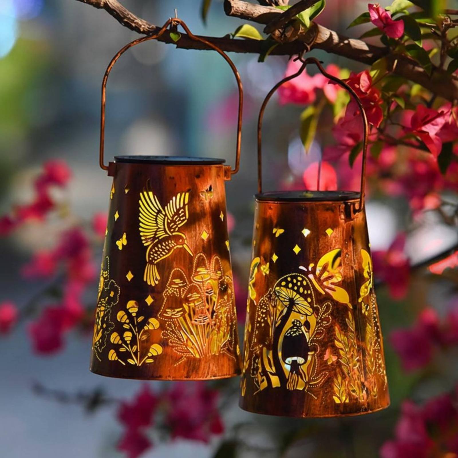 โคมไฟสวนลายดอกไม้ โคมไฟสวน ระบ - Garden Lighting Decor บทวิจารณ์และราคา