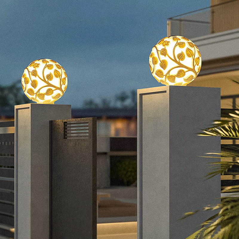 ไฟเสาภายนอกอาคาร ไฟเสา LED พลั - Garden Lighting Decor บทวิจารณ์และราคา