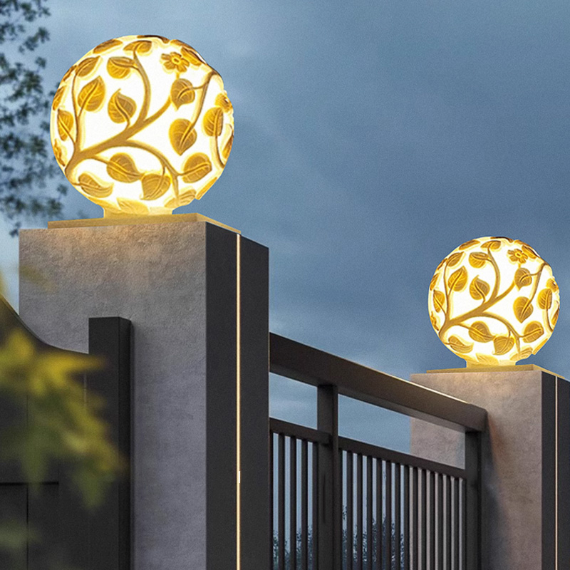 ไฟเสาภายนอกอาคาร ไฟเสา LED พลั - Garden Lighting Decor บทวิจารณ์และราคา