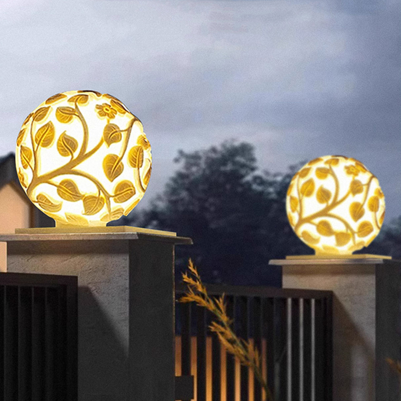 ไฟเสาภายนอกอาคาร ไฟเสา LED พลั - Garden Lighting Decor บทวิจารณ์และราคา