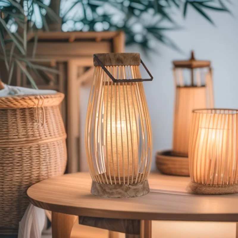 โคมไฟตั้งพื้นไม้กลวงทำมือระดับ - Home Decor Lighting Manufacturer บทวิจารณ์และราคา