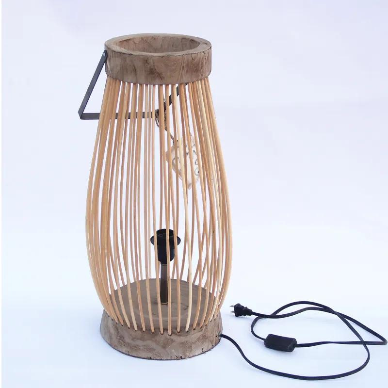 โคมไฟตั้งพื้นไม้กลวงทำมือระดับ - Home Decor Lighting Manufacturer บทวิจารณ์และราคา