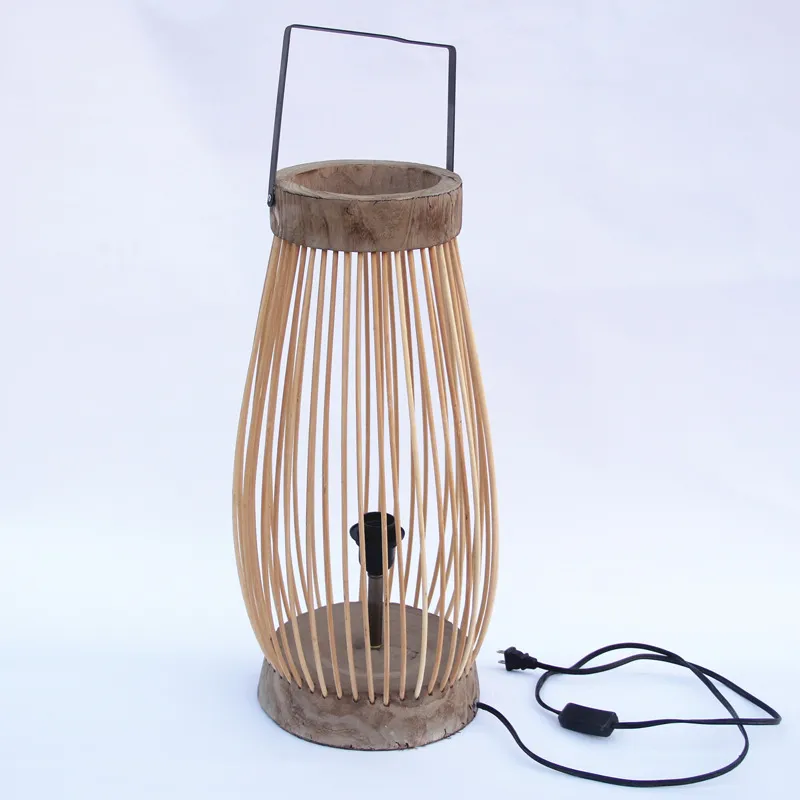 โคมไฟตั้งพื้นไม้กลวงทำมือระดับ - Home Decor Lighting Manufacturer บทวิจารณ์และราคา