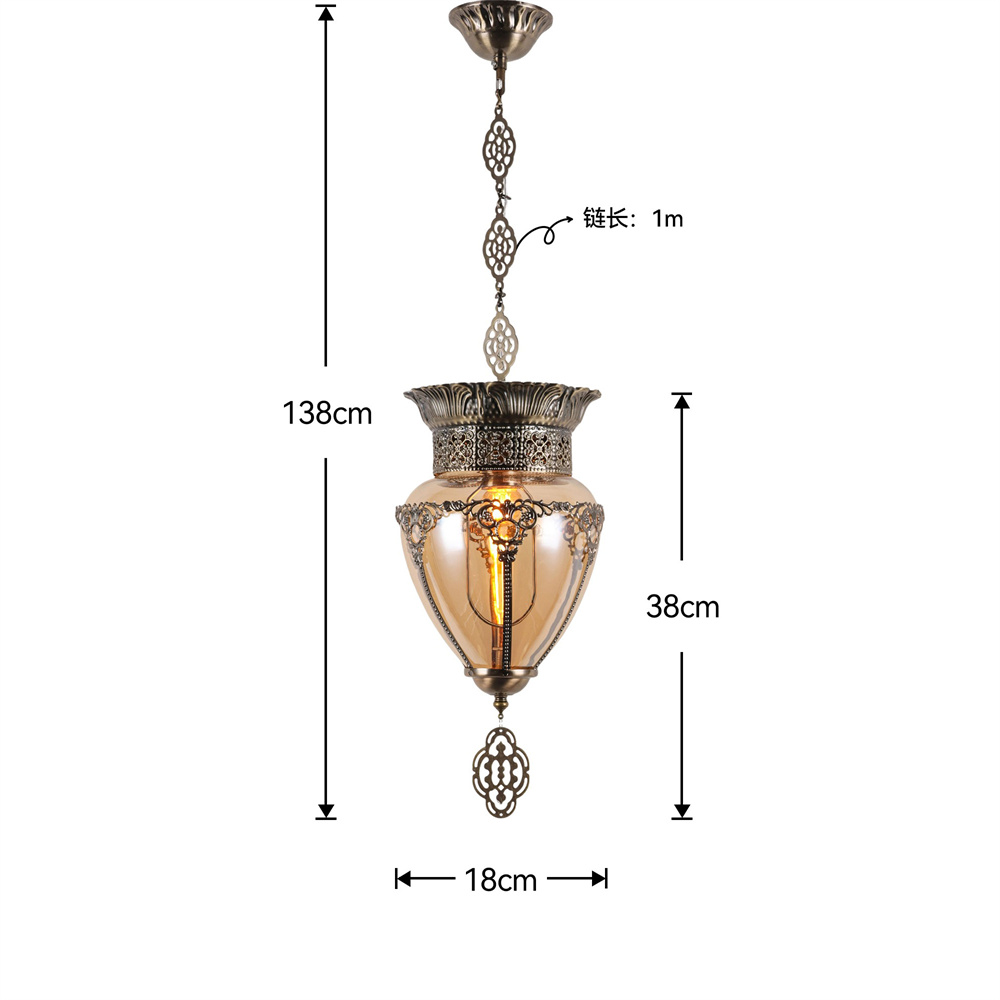 โคมไฟห้อยเพดานสไตล์เรโทรแบบดูไ - Lighting Decor Store บทวิจารณ์และราคา