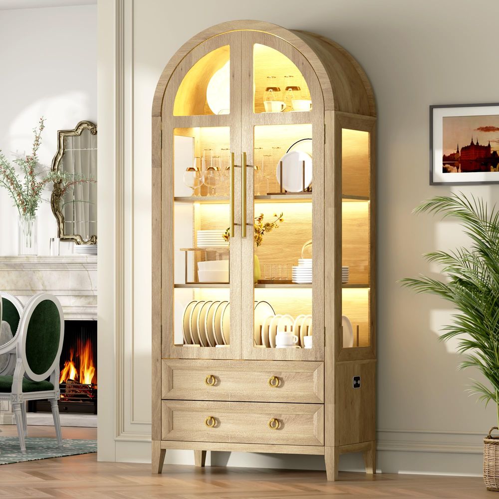 ตู้โชว์ทรงโค้ง 71 ชิ้นพร้อมประ - Lighting & Home Decor Studio บทวิจารณ์และราคา