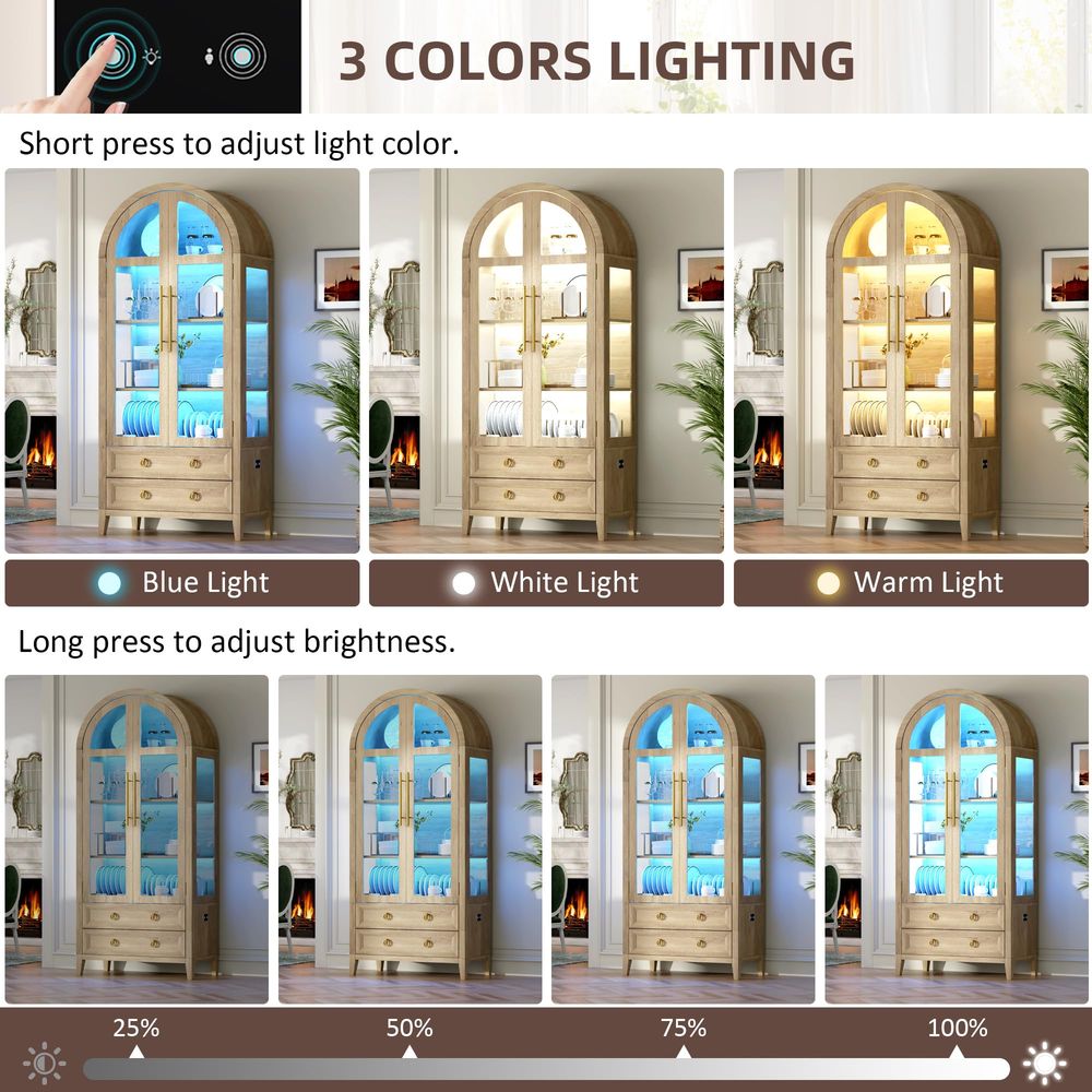 ตู้โชว์ทรงโค้ง 71 ชิ้นพร้อมประ - Lighting & Home Decor Studio บทวิจารณ์และราคา