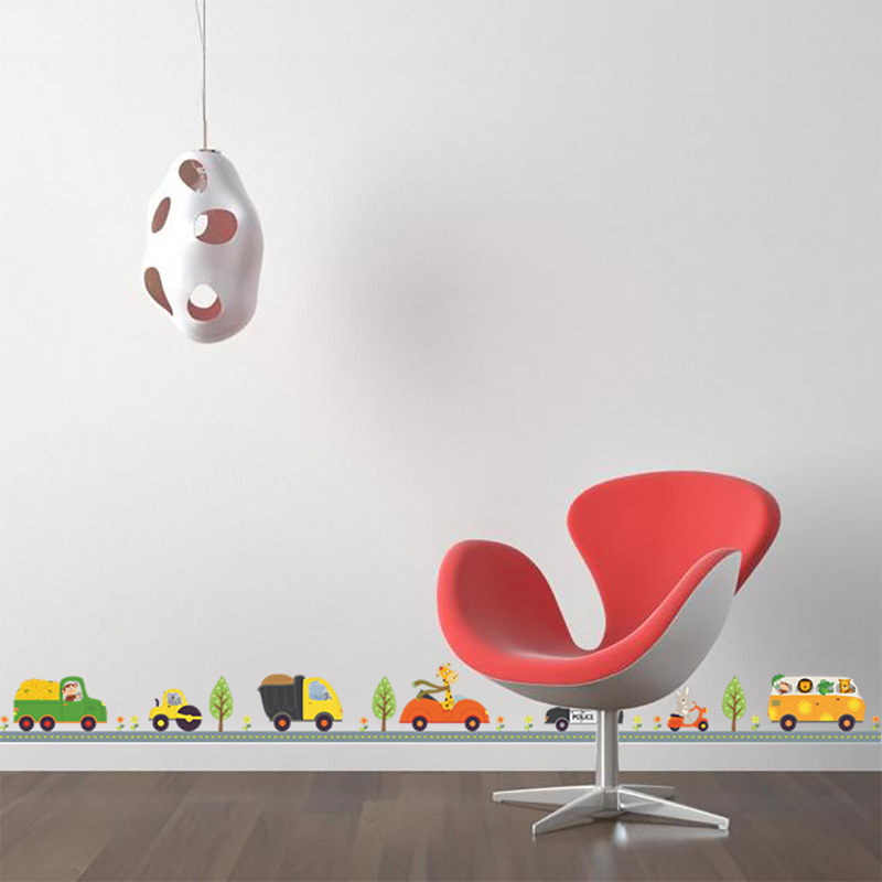 การ์ตูนสัตว์รถสติ๊กเกอร์ติดผนั - Lighting Mcqueen Bedroom Decor บทวิจารณ์และราคา