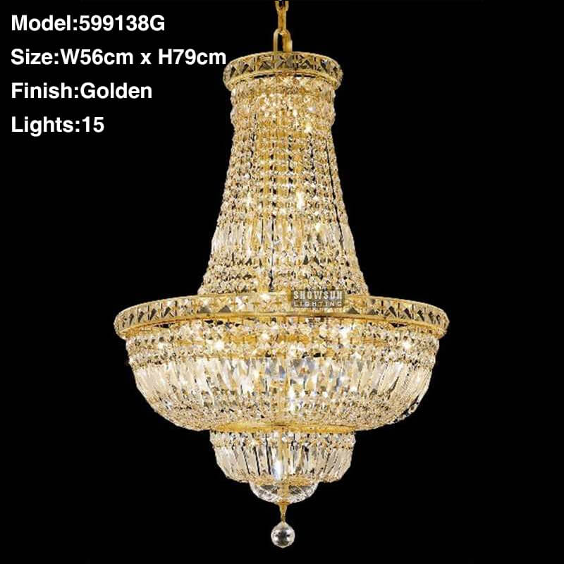 โคมไฟระย้าคริสตัล LED หรูหราทั - Home Decor Lighting Manufacturer บทวิจารณ์และราคา