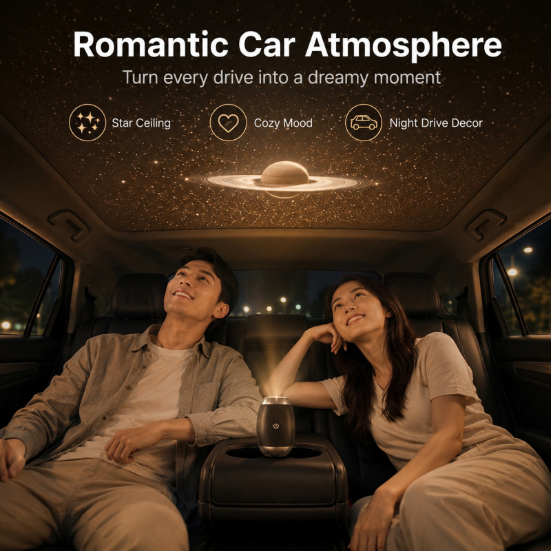 ไฟโปรเจคเตอร์ดาว USB สำหรับรถย - Star Projector Night บทวิจารณ์และราคา