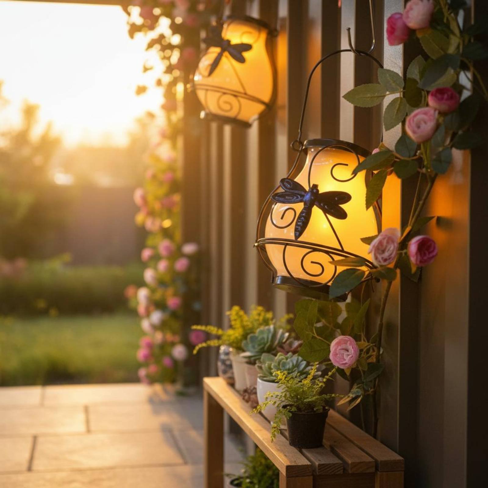 โคมไฟผีเสื้อพลังงานแสงอาทิตย์  - Garden Lighting Decor บทวิจารณ์และราคา