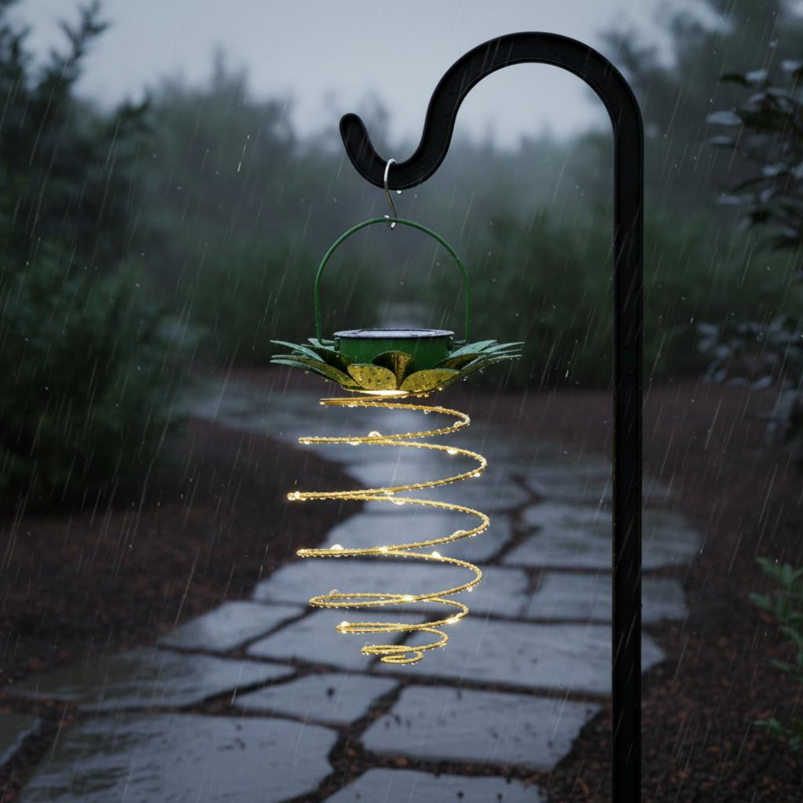 โคมไฟพลังงานแสงอาทิตย์รูปสับปะ - Garden Lighting Decor บทวิจารณ์และราคา