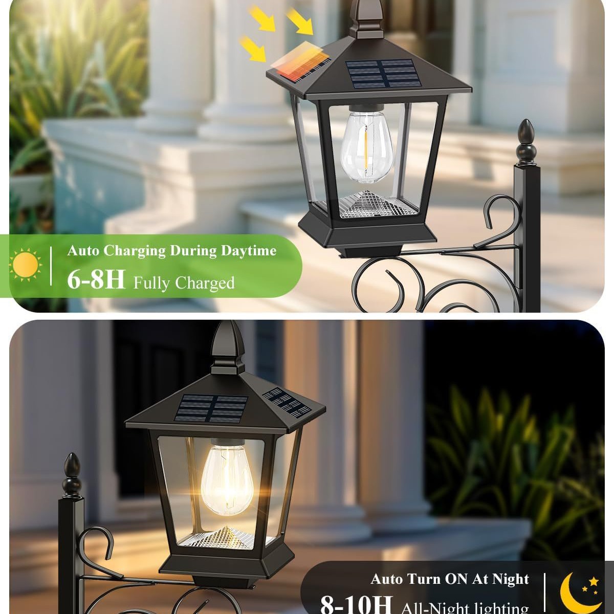 โคมไฟพลังงานแสงอาทิตย์ 2 in 1  - Garden Lighting Decor บทวิจารณ์และราคา