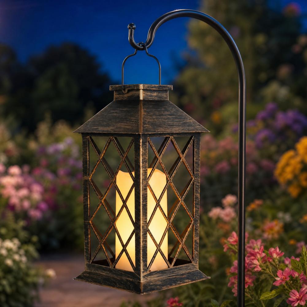 โคมไฟพลังงานแสงอาทิตย์แบบย้อนย - Garden Lighting Decor บทวิจารณ์และราคา