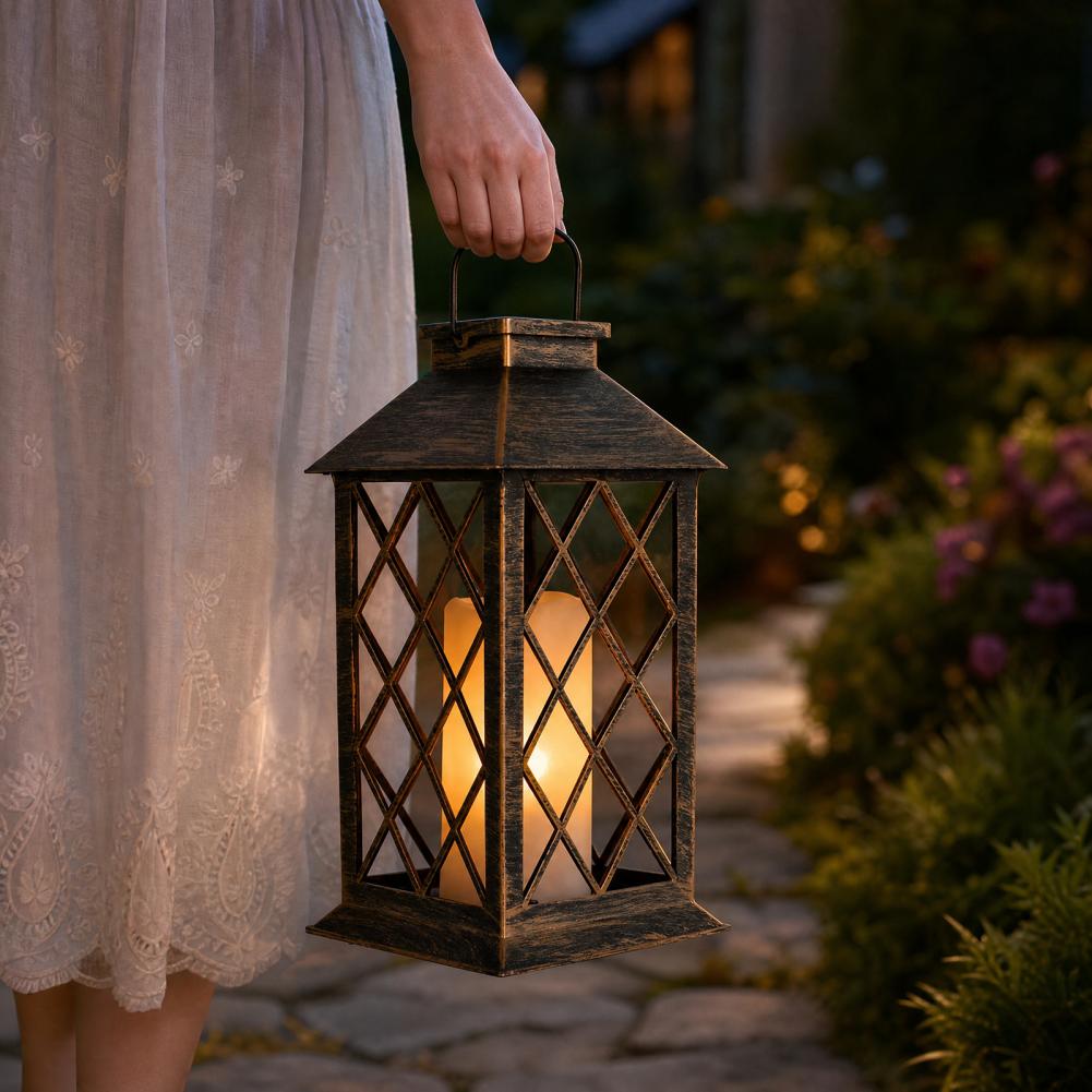 โคมไฟพลังงานแสงอาทิตย์แบบย้อนย - Garden Lighting Decor บทวิจารณ์และราคา