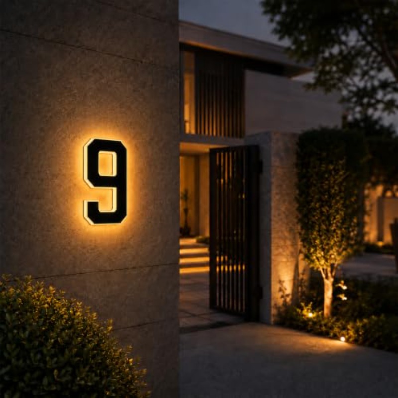 ไฟเลขที่บ้าน LED พลังงานแสงอาท - Decor Lighting Address บทวิจารณ์และราคา