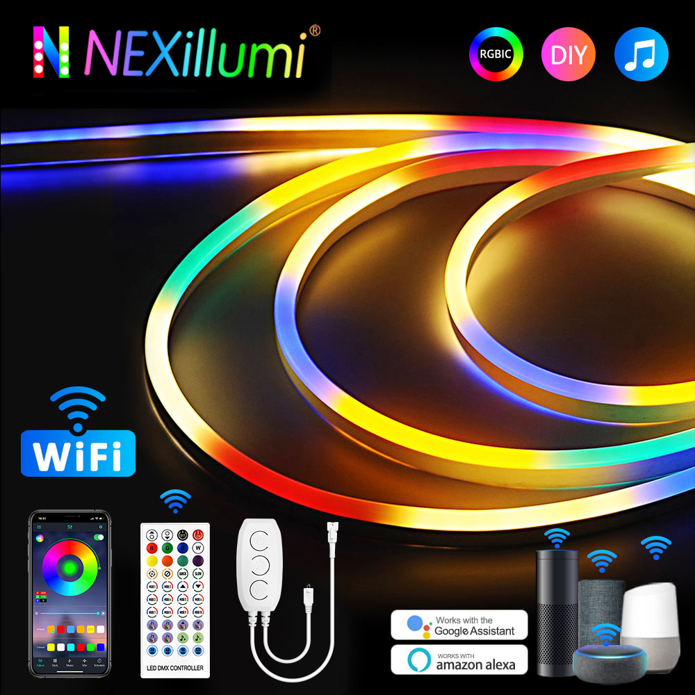 Tuya ไฟแอลอีดีมีไวไฟนีออน rgbi - Decor Lighting Address บทวิจารณ์และราคา