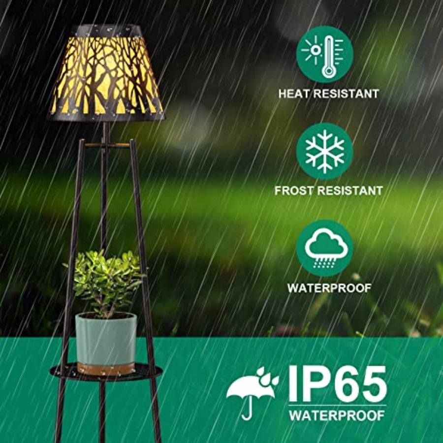 โคมไฟตั้งพื้นพลังงานแสงอาทิตย์ - Garden Lighting Decor บทวิจารณ์และราคา