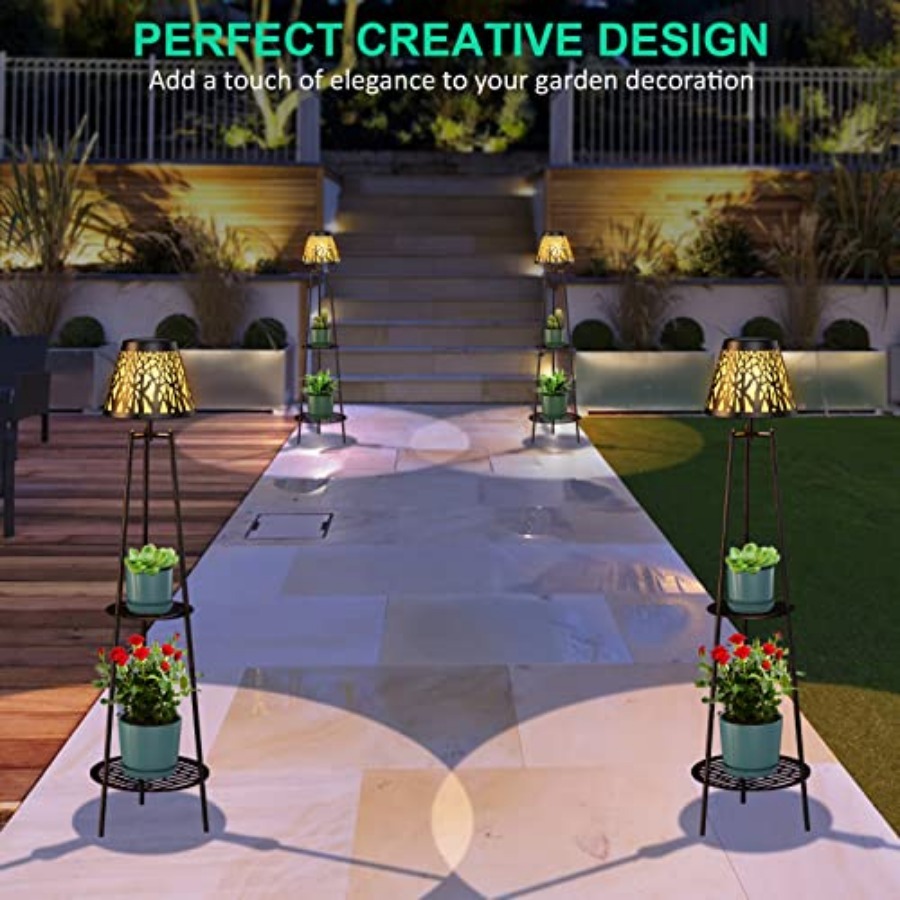 โคมไฟตั้งพื้นพลังงานแสงอาทิตย์ - Garden Lighting Decor บทวิจารณ์และราคา