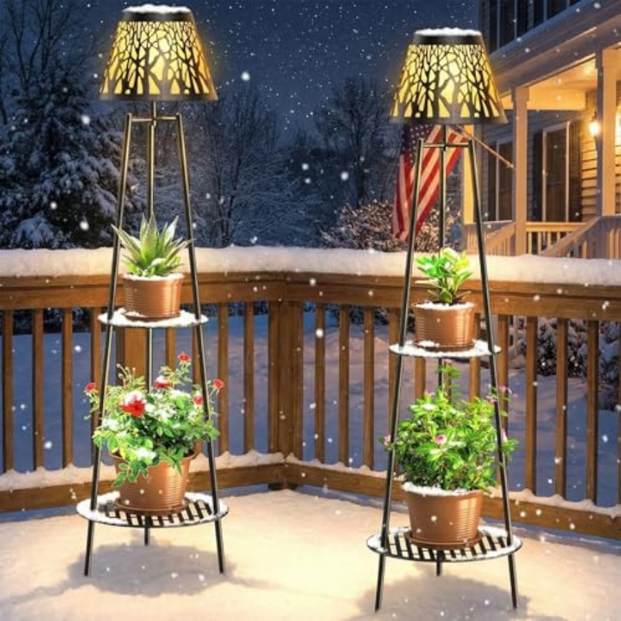 โคมไฟตั้งพื้นพลังงานแสงอาทิตย์ - Garden Lighting Decor บทวิจารณ์และราคา