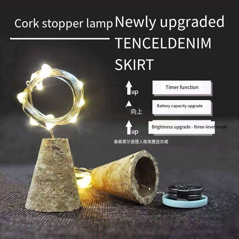 ไม้บาร์ LED ขวดไวน์ Cork 2M St - Decor Lighting Cork บทวิจารณ์และราคา