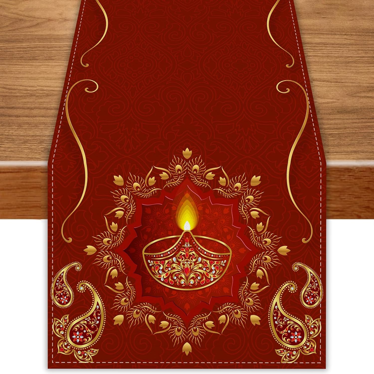 ผ้าปูโต๊ะลินินสำหรับเทศกาลดิวา - Lighting Decoration For Diwali บทวิจารณ์และราคา