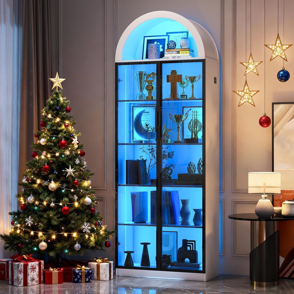 ตู้โชว์พร้อมบานประตูและชั้นวาง - Lighting & Home Decor Studio บทวิจารณ์และราคา