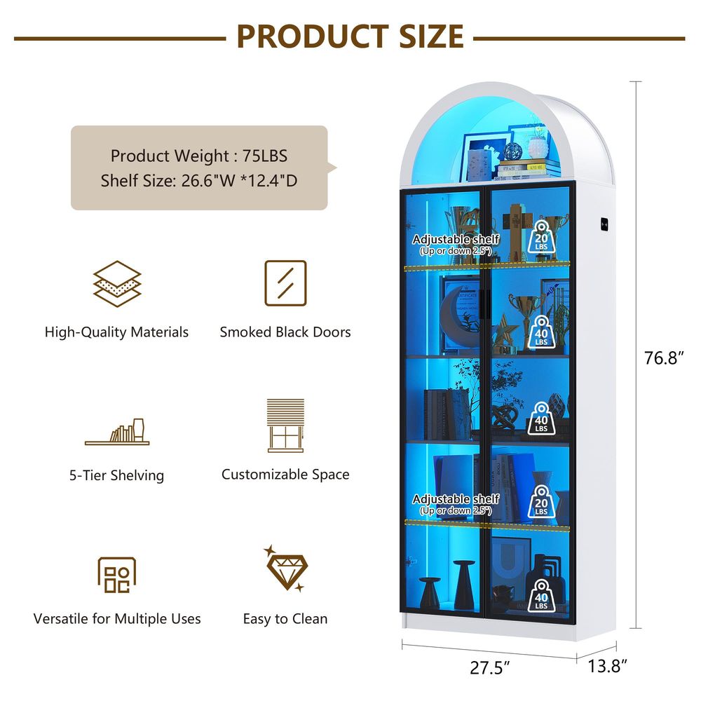 ตู้โชว์พร้อมบานประตูและชั้นวาง - Lighting & Home Decor Studio บทวิจารณ์และราคา