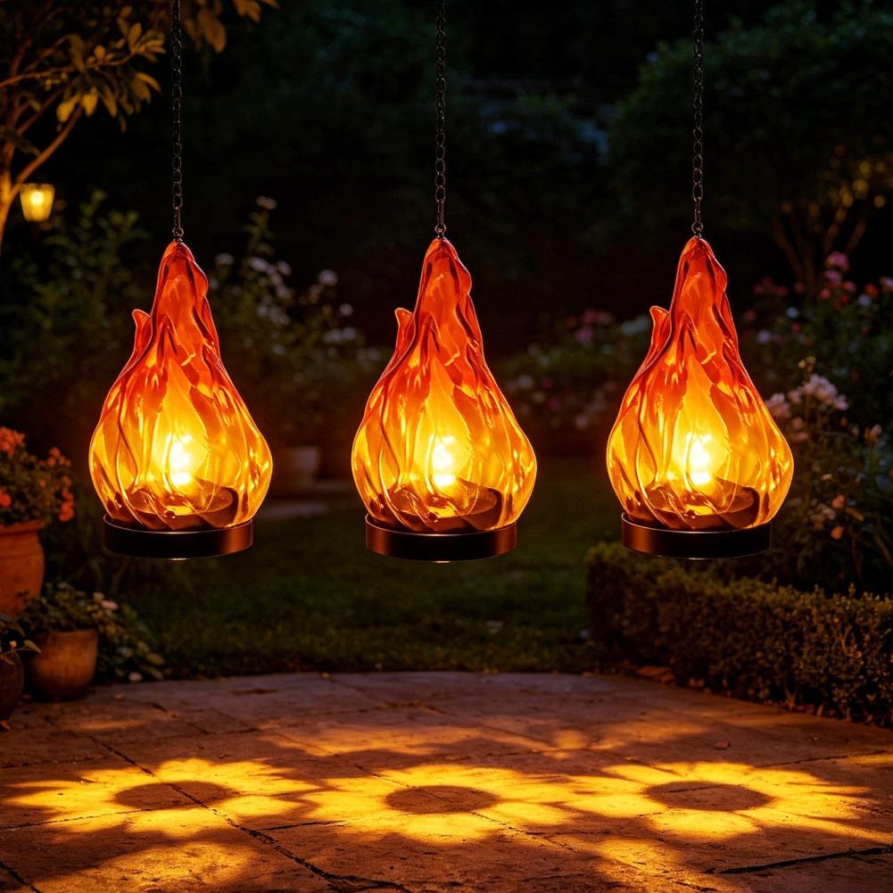 โคมไฟแขวนพลังงานแสงอาทิตย์แบบเ - Garden Lighting Decor บทวิจารณ์และราคา