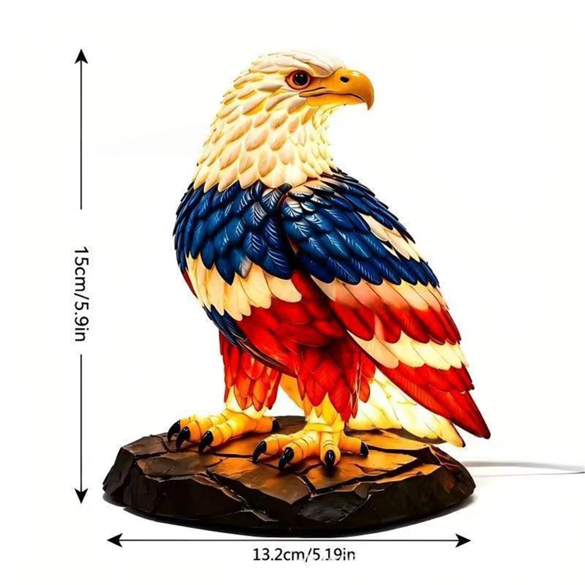 โคมไฟตั้งโต๊ะเรซิ่นรูปนกอินทรี - Home Decor Lighting Manufacturer บทวิจารณ์และราคา
