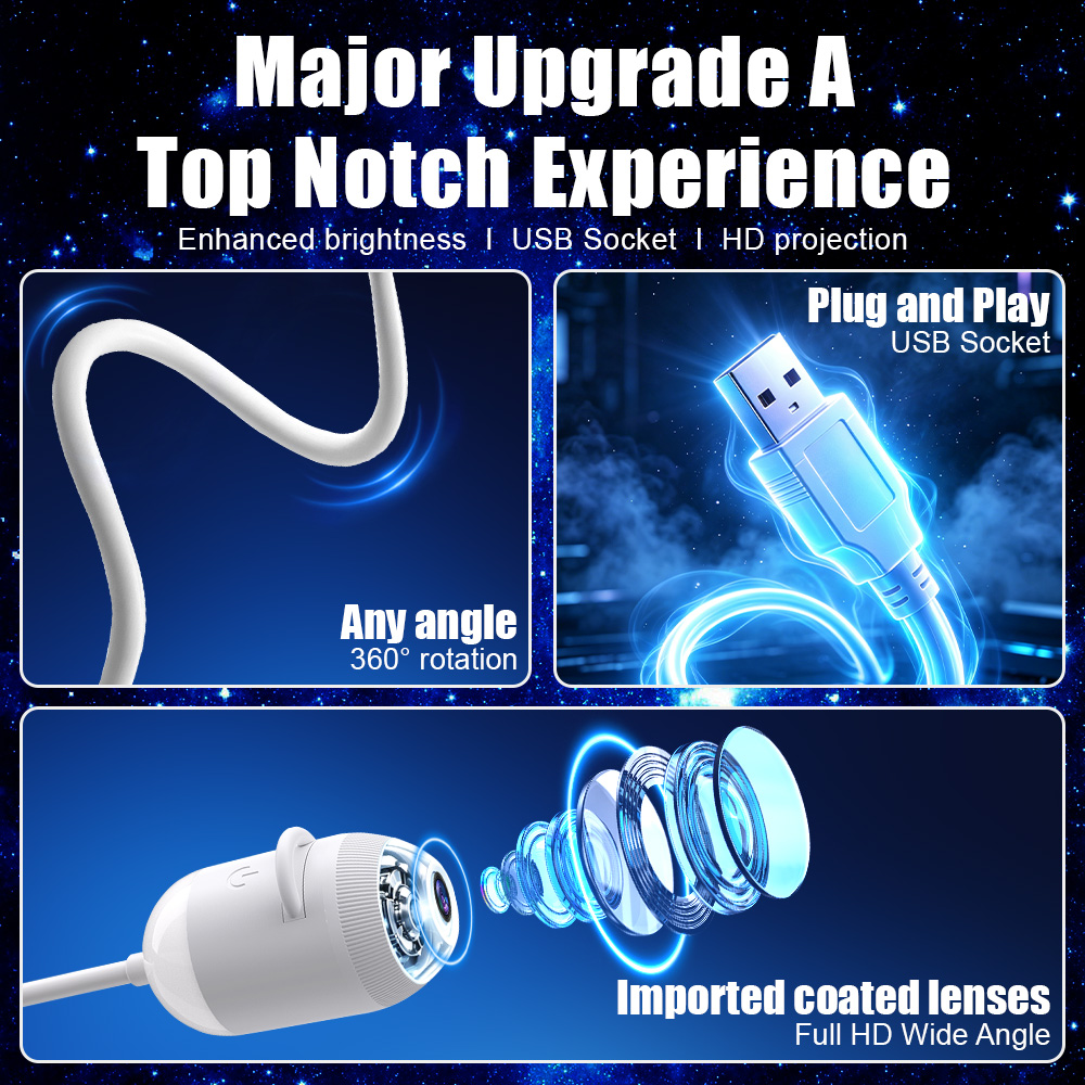 ไฟโปรเจคเตอร์ดาว USB สำหรับรถย - Star Projector Night บทวิจารณ์และราคา