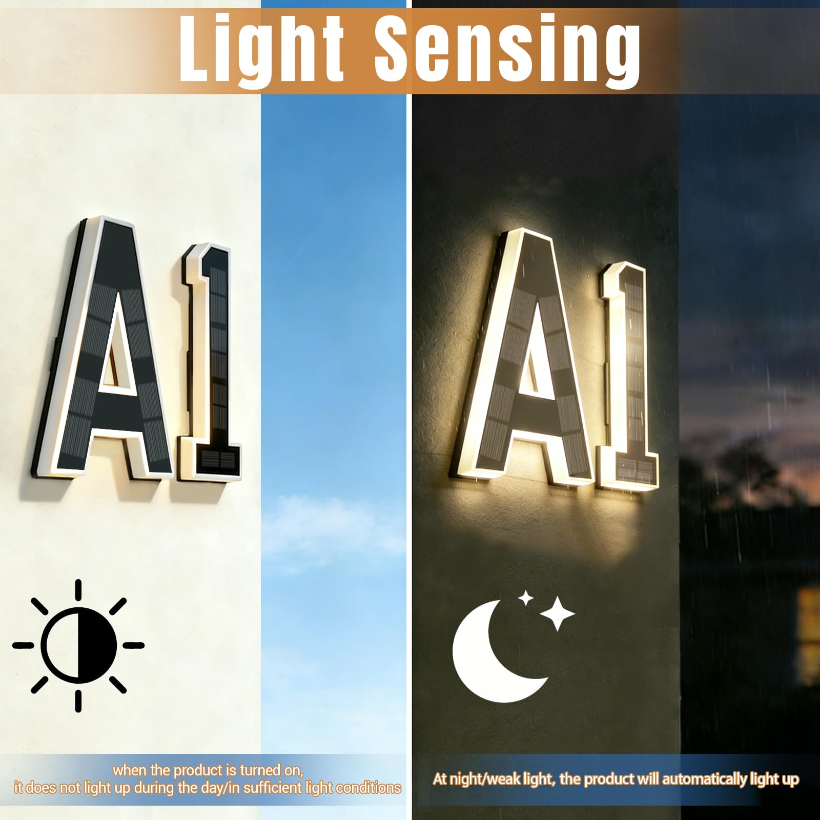 ป้ายเลขที่บ้าน LED พลังงานแสงอ - Decor Lighting Address บทวิจารณ์และราคา