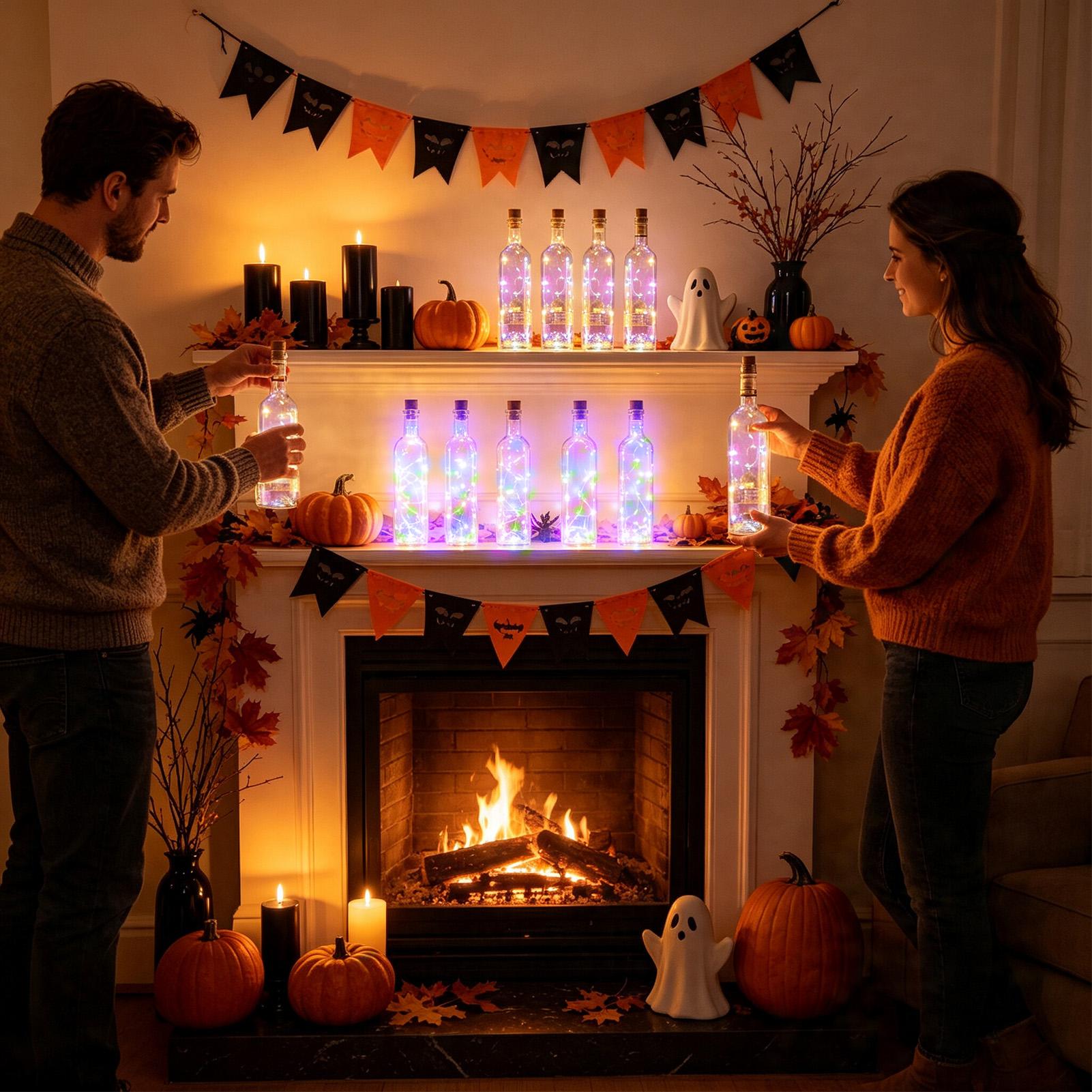 ไฟขวดไวน์พลังงานแสงอาทิตย์ 6 ช - Decor Lighting Cork บทวิจารณ์และราคา